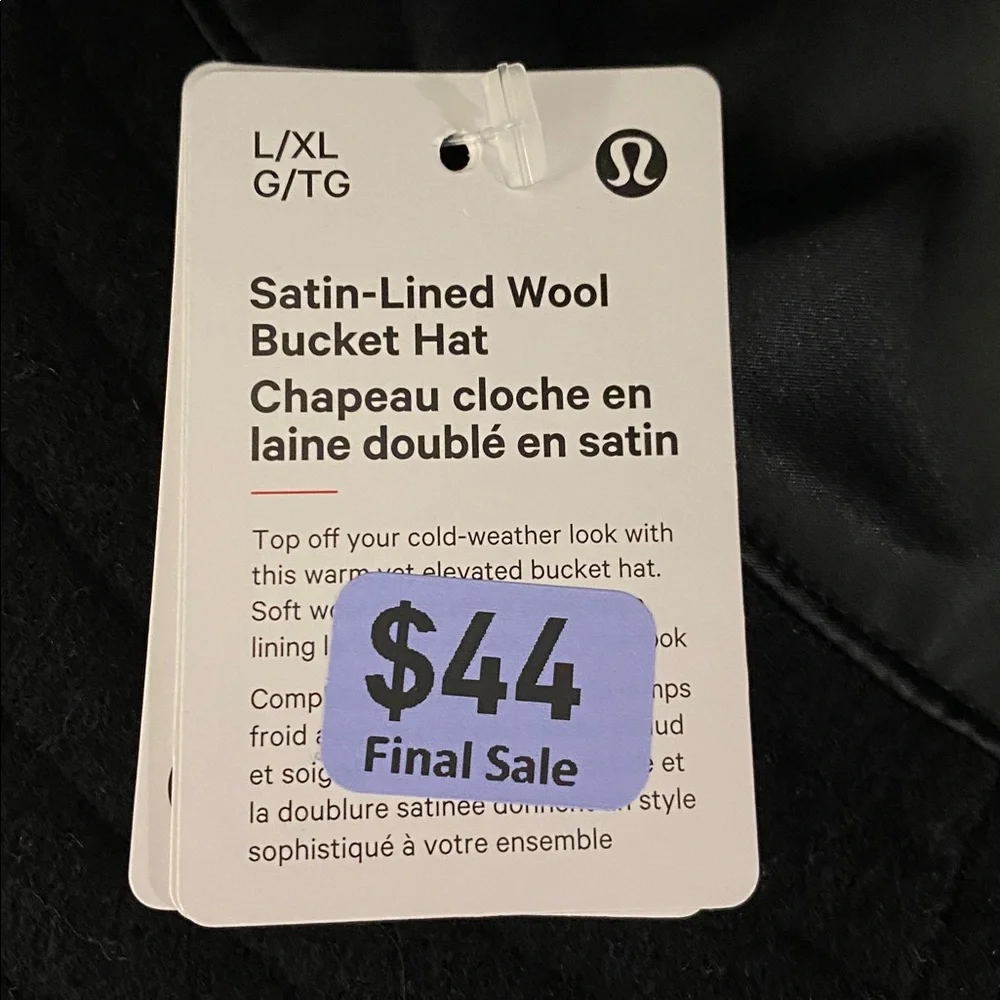 Lululemon - Satin Lined Wool Bucket Hat - NWT